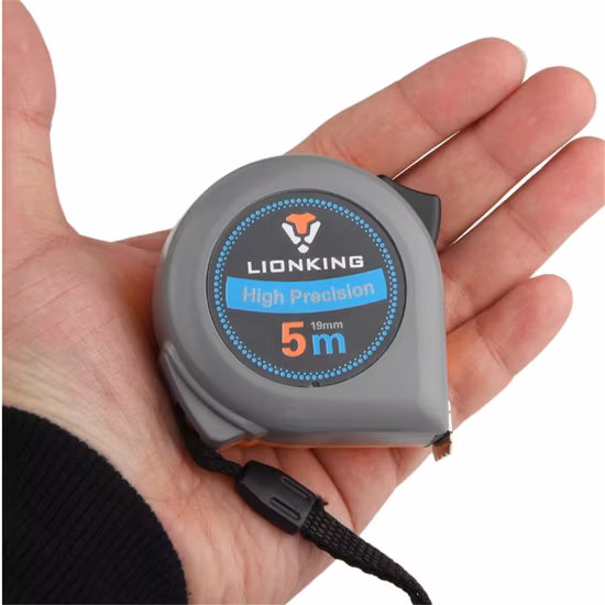 Metro a nastro in plastica d'acciaio impermeabile da 5 m * 16 mm con logo personalizzato