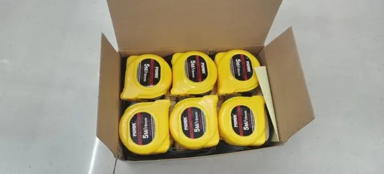 Metro a nastro in acciaio inossidabile gommato da 2 m, 3 m, 5 m, 7,5 m, 10 m