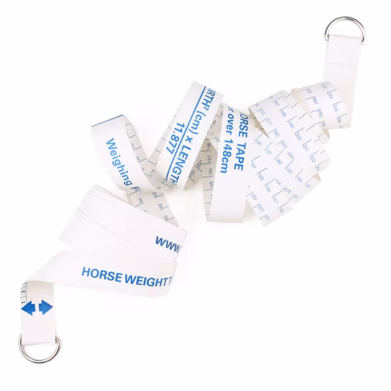 Nastro misuratore di peso per cavalli pony in PVC su misura